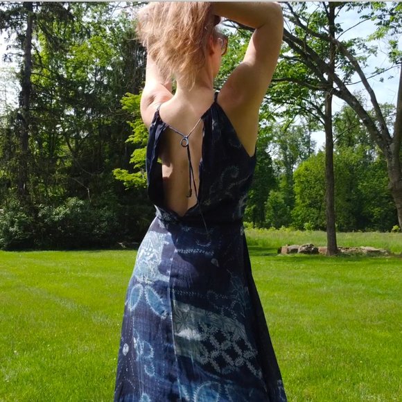 Ralph Lauren Genuine Silk Georgette Sea Flowy Maxi dress Polo Ralph Lauren Maxi - Picture 4 of 17